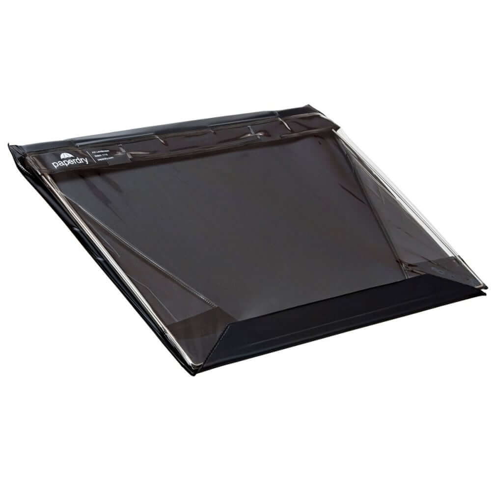 A3 landscape weatherproof clipboard with spring-loaded cover for tree surgeons, protects papers from rain and wind.