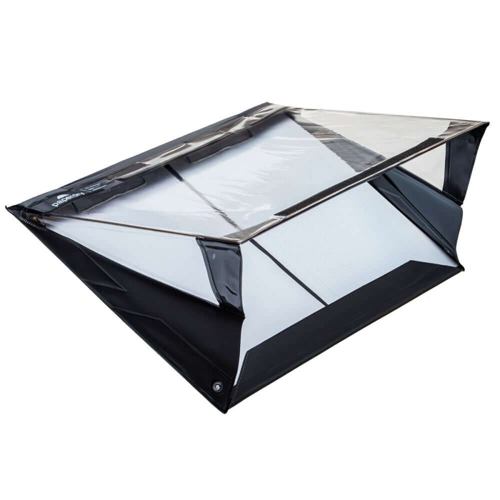 A3 landscape weatherproof clipboard with spring-loaded cover for Tree Surgeons, protects papers from rain and wind.