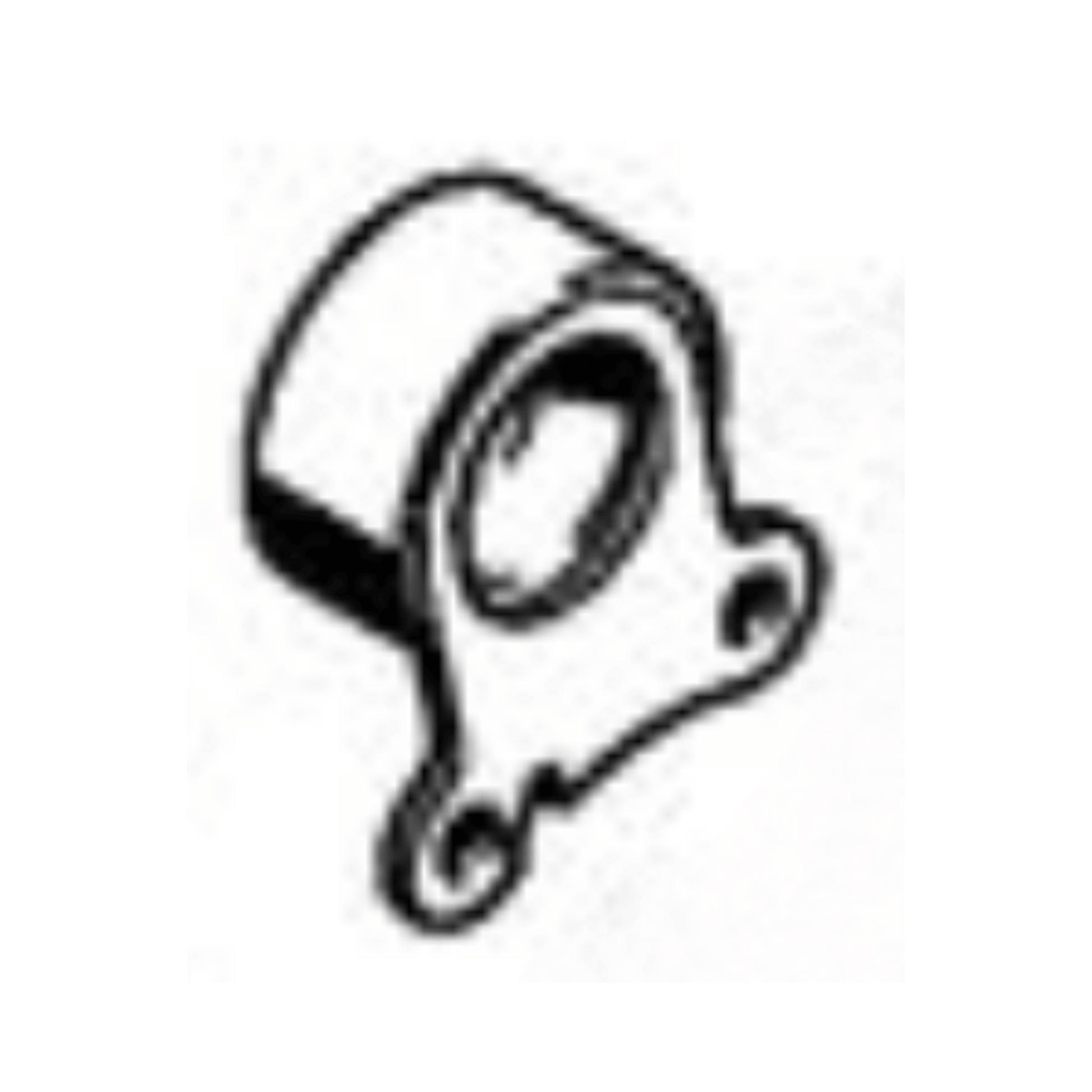 Annular buffer/rubber mount for STIHL MS201T and MS201TC chainsaws, genuine replacement part for efficient operation.