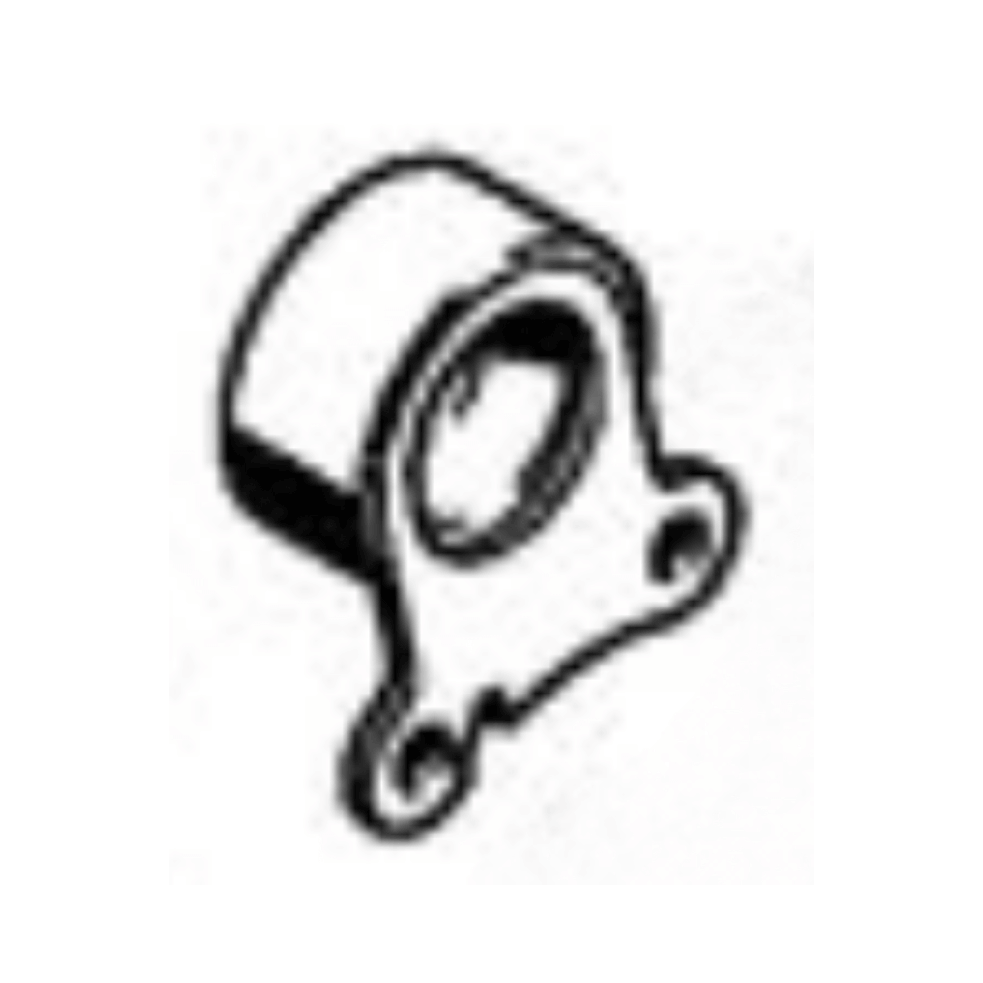 Annular buffer/rubber mount for STIHL MS201T and MS201TC chainsaws, genuine replacement part for efficient operation.