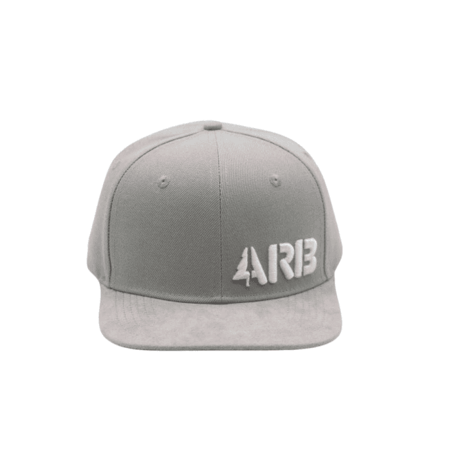 Light grey ARB snapback baseball cap, perfect for tree surgeons and arborist fans.