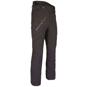 Arbortec Breatheflex Olive Chainsaw Trousers designed for tree surgeons, offering lightweight protection and maximum mobility.