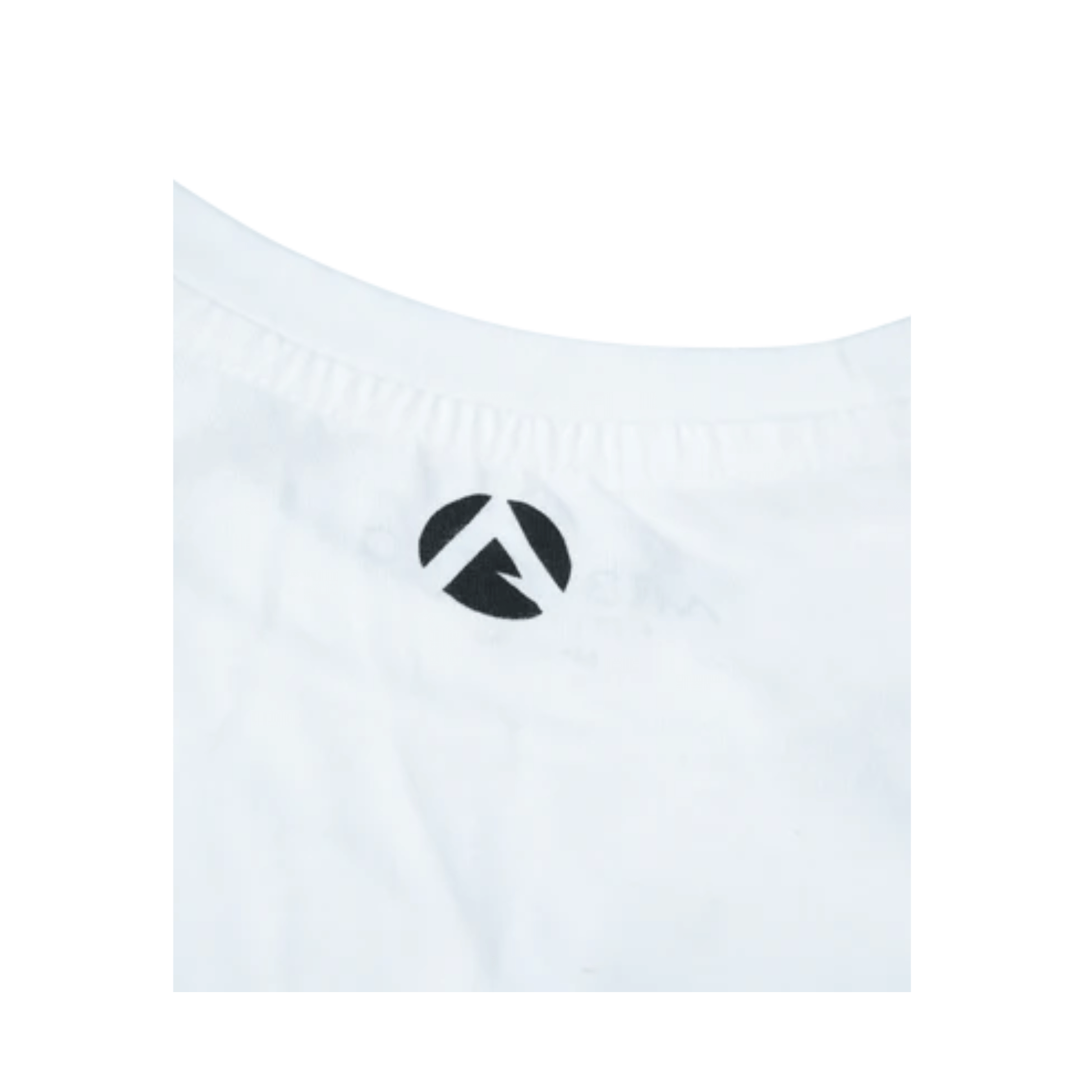 Back view of white short sleeve t-shirt featuring black logo, ideal for tree surgeons and outdoor enthusiasts.