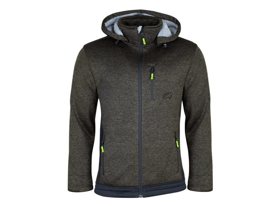 Removable fleece-lined hood