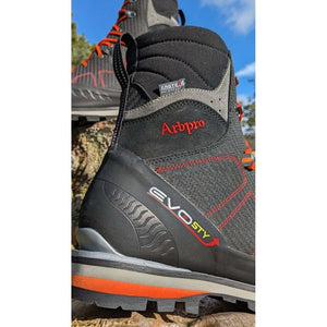 Arbpro EVO Chainsaw Boots Class 2 for tree surgeons, featuring durable material and outdoor design.