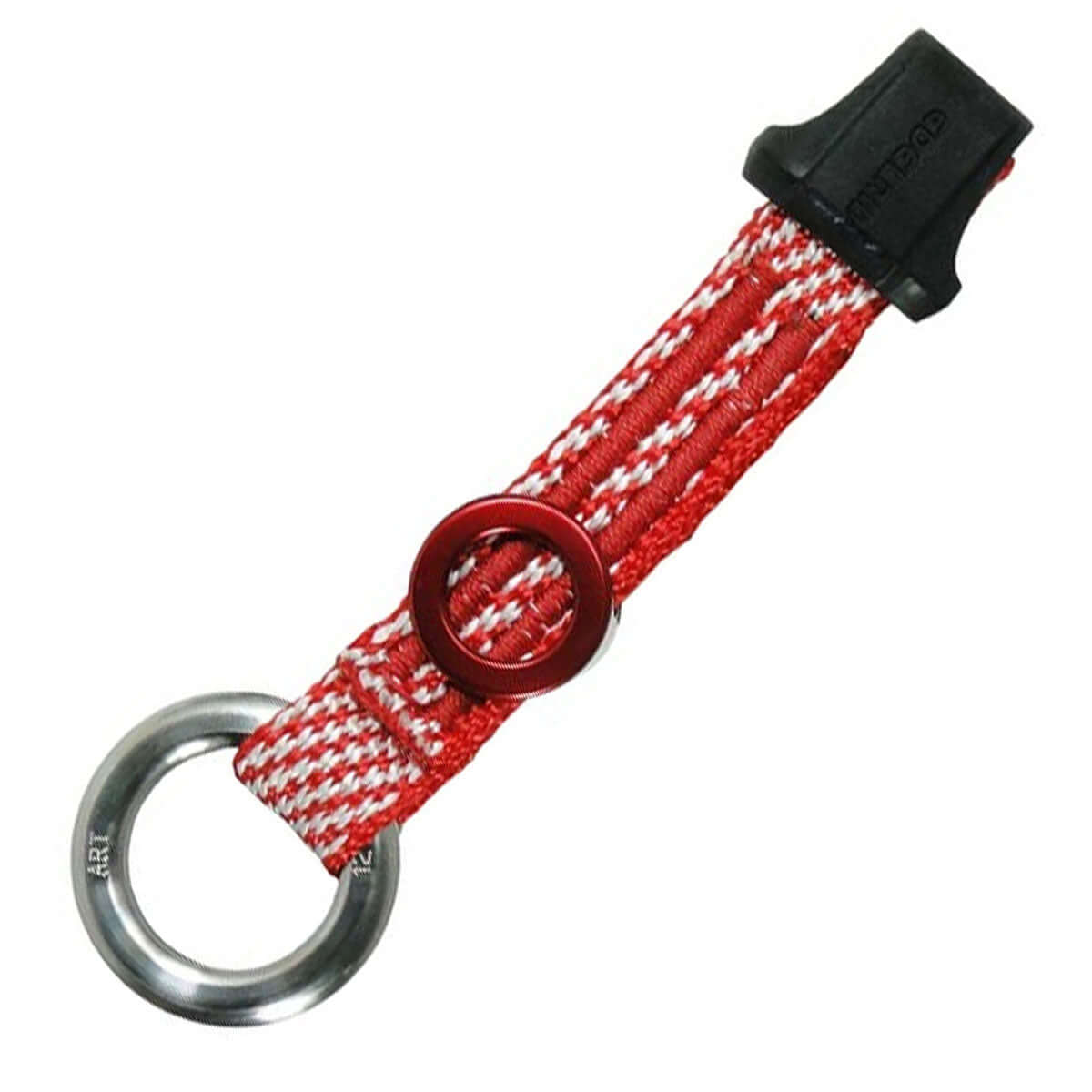 Spiderjack 2.1 spare part featuring a red strap with a metal ring, ideal for tree surgeons.