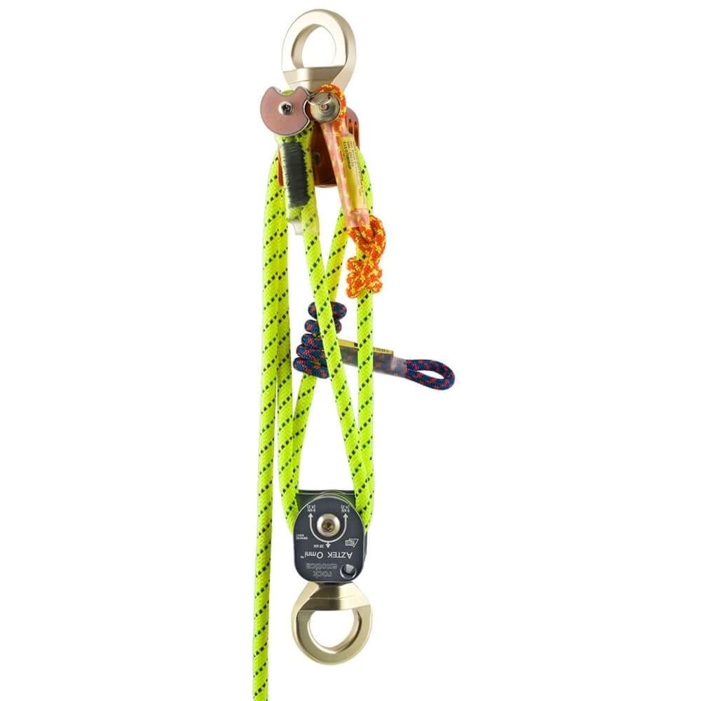 Aztek Set, Inc rope and bag with pulley system, ideal for tree surgeons and rescue professionals.