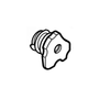 Bearing plug for STIHL MS311, MS391 chainsaws; genuine replacement part for optimal performance.