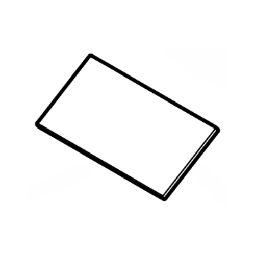 Blank nameplate design for STIHL RM mowers, compatible with various STIHL models for easy identification.