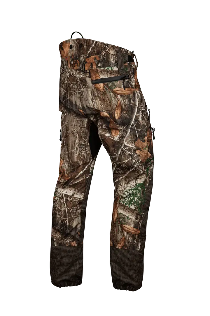 Breatheflex Pro Realtree Chainsaw Trousers in camouflage, ideal for tree surgeons and arborists.
