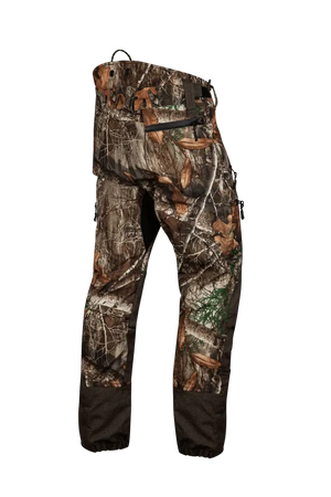Breatheflex Pro Realtree Chainsaw Trousers in camouflage, ideal for tree surgeons and arborists.