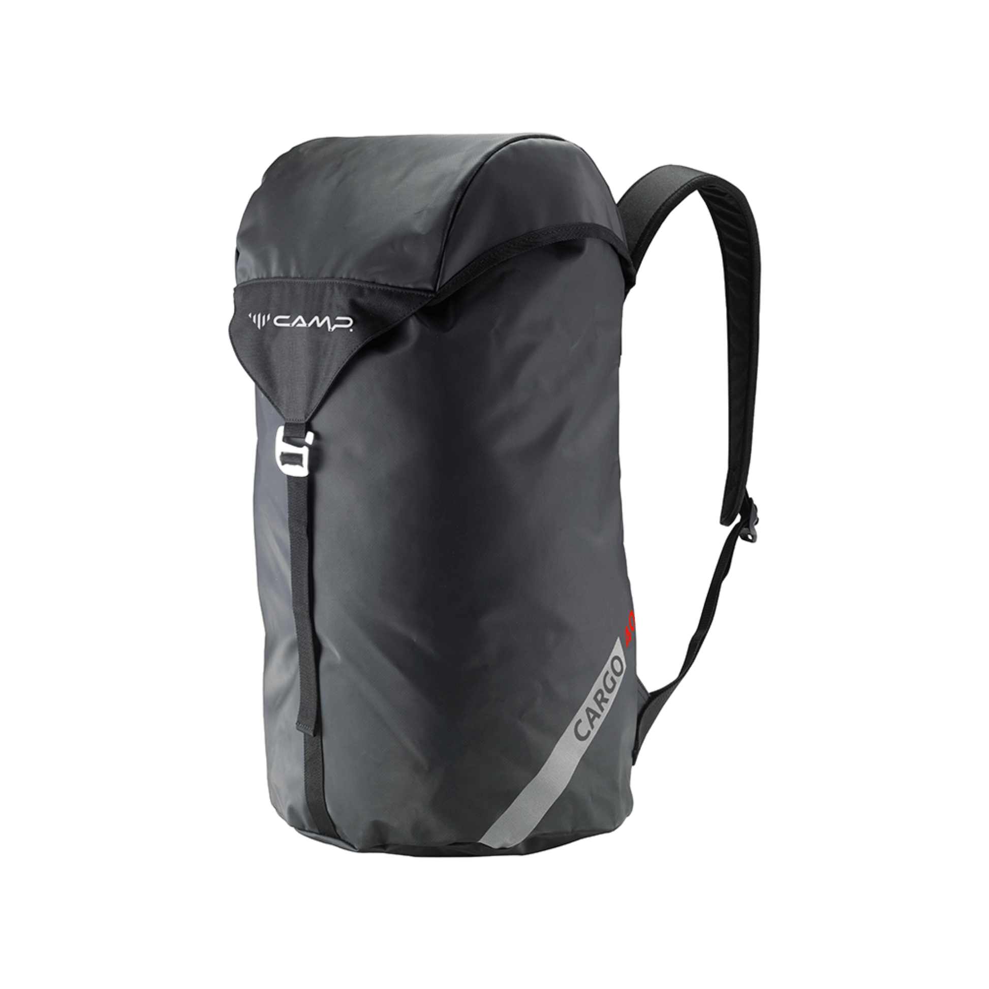 CAMP CARGO 40 Black Backpack, durable and versatile for tree surgeons and outdoor adventures.
