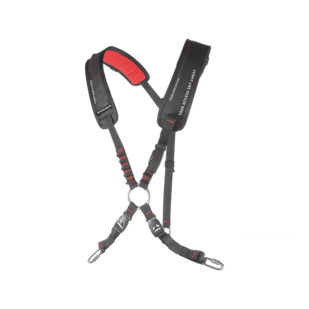 CAMP Tree Access SRT Chest Harness designed for tree surgeons, featuring comfort and safety for arborists.
