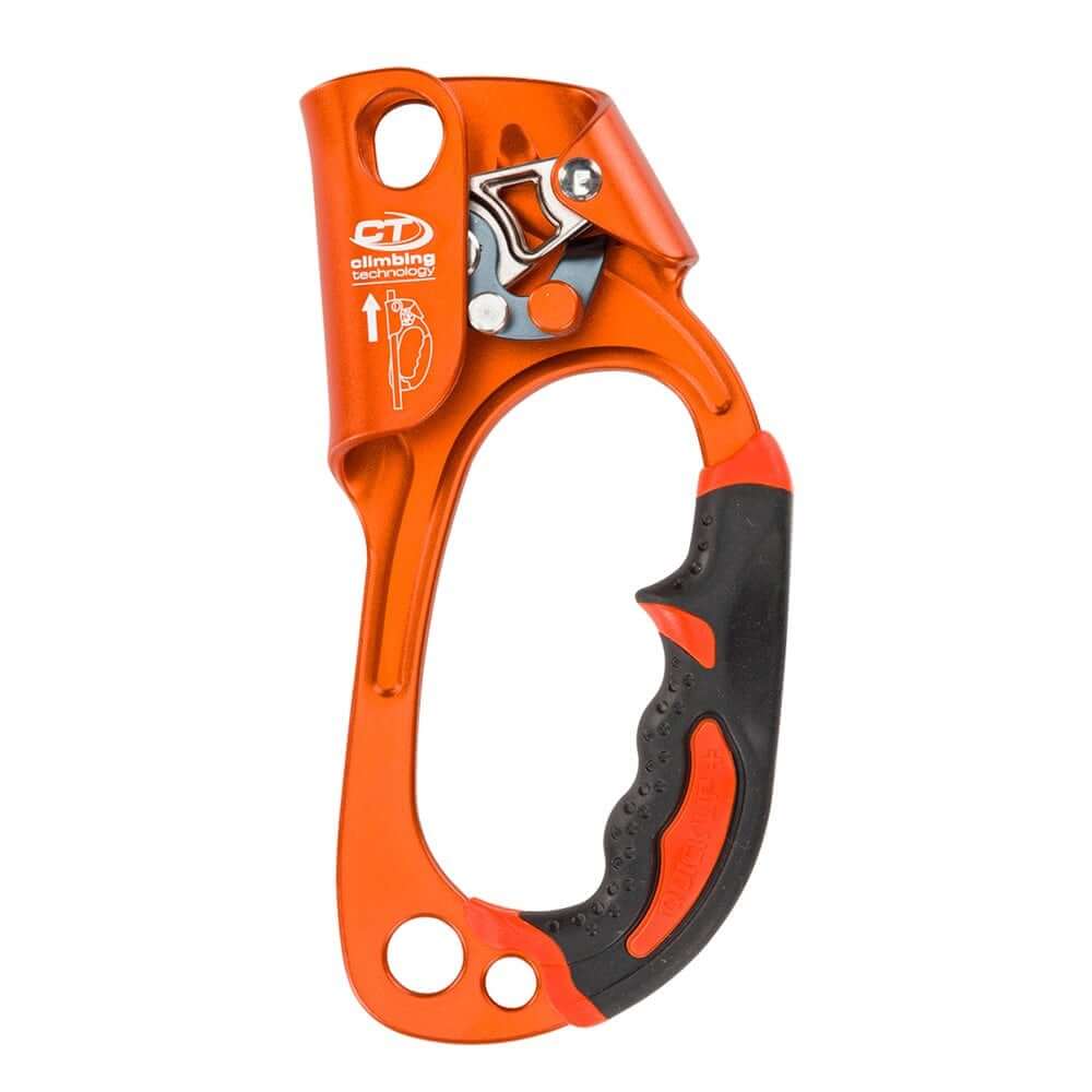 QUICK'UP+ Hand Climbing Ascender for tree surgeons, featuring ergonomic handle and innovative cam design.