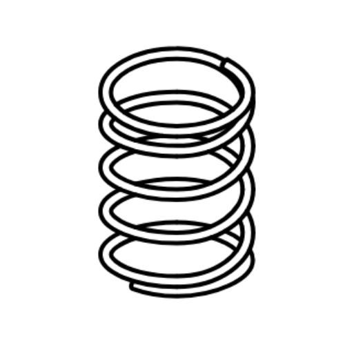 Compression spring for Stihl FS75, FS80 strimmer, indicating genuine STIHL replacement part for various models.