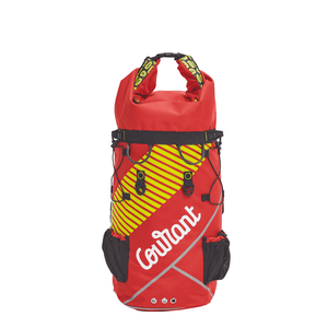 Dock Tactical Full Red 60L Rope Bag by Courant for tree surgeons, featuring durable materials and ergonomic design.