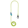 Flexbee V2 Snapo Prusik Rope Lanyard in vibrant green with a carabiner for tree surgeons and arborists.