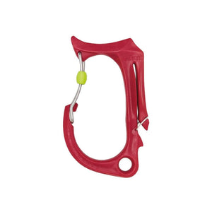 Red Courant Honos Tool Carry Clip Large designed for tree surgeons, securely holds various tools with a locking system.