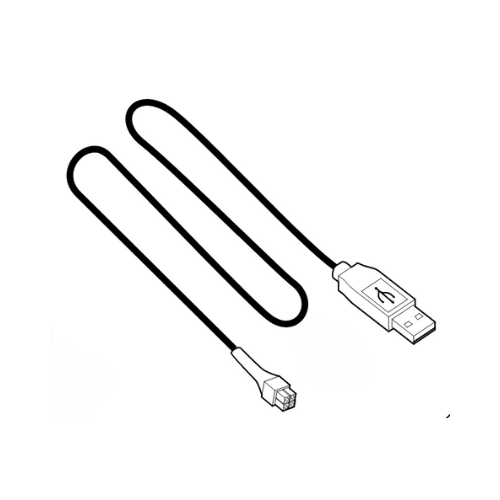 Diagnosis cable for STIHL RMI 422.0 and RMI 422.1 mowers, essential for service and diagnostics.