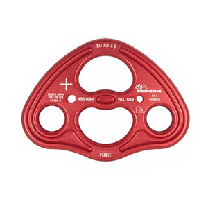 DMM Bat Rigging Plate, lightweight rescue gear for tree surgeons, designed for strength and versatility in rigging.