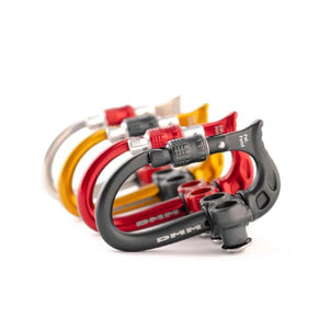 DMM Micro Vault Tool Holder featuring various colorful carabiners perfect for tree surgeons and climbing gear organization.