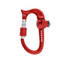 DMM Micro Vault Tool Holder in red for secure climbing gear organization and safety for tree surgeons.