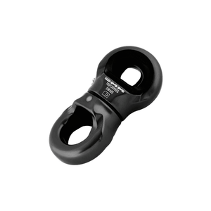 DMM Mini Swivel in matt grey, ideal for tree surgeons to prevent rope twisting and maintain load efficiency.