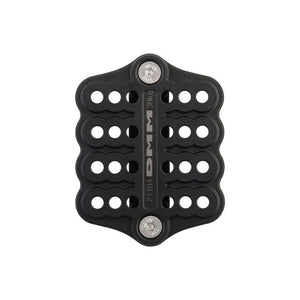 DMM Parking Lot adaptor plate for tree surgeons, features multiple holes for component attachment, lightweight and durable.