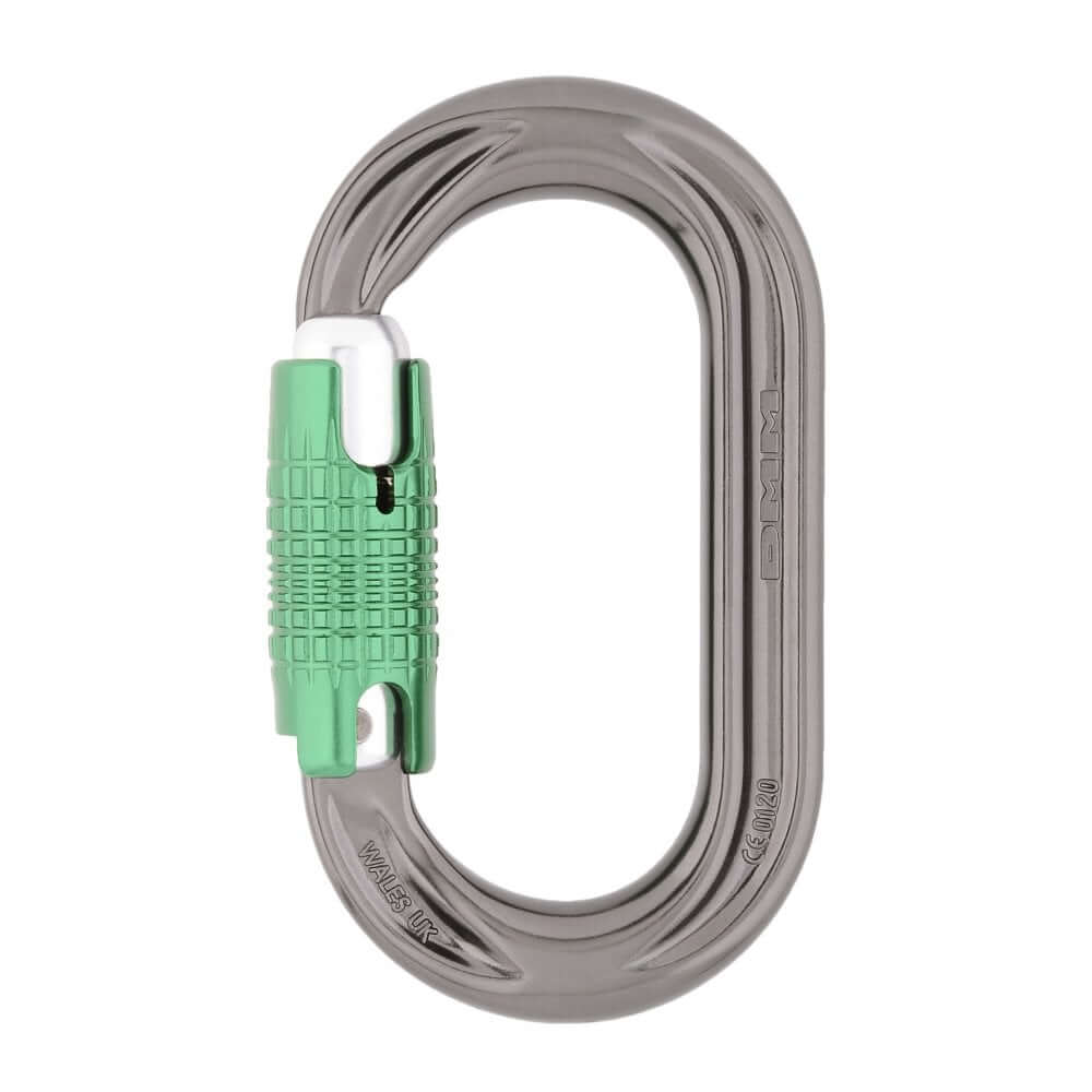 DMM PerfectO Locking Carabiner for tree surgeons and climbing professionals, designed for compact, stable connections.