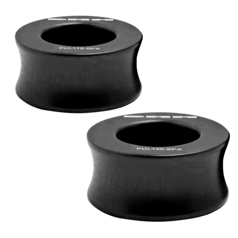 DMM Pinto Pulley Spacers in Matt Grey, designed for tree surgeons to reduce friction in climbing and rigging.