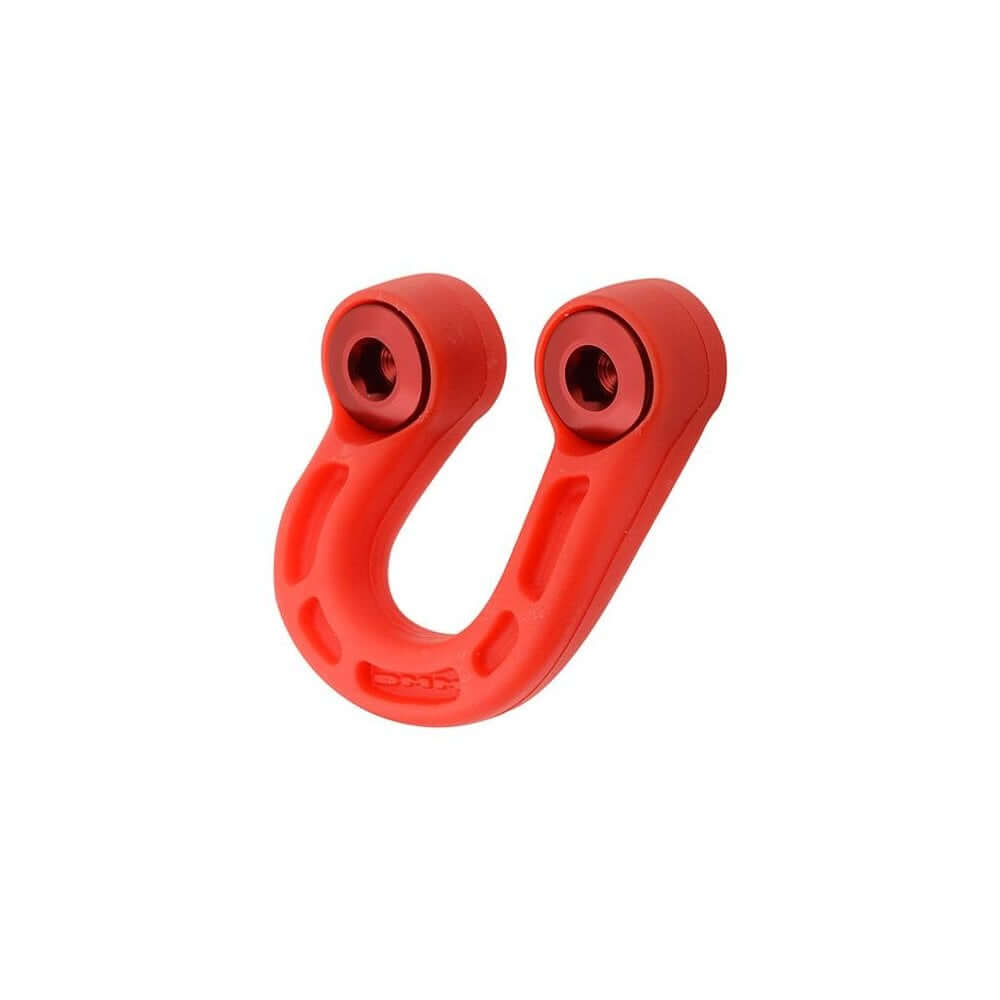 DMM Stowaway Climbing Gear Harness Organiser in bright red, designed for easy access and minimal bulk for climbers.