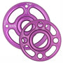 DMM Rigging Hubs Large in purple, versatile anchor for tree surgeons, lightweight aluminum alloy design with multiple attachment slots.
