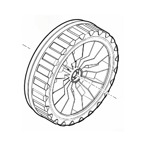 Drive Wheel for Stihl RM 448.0 TC and RM 443.0 T Lawn Mowers, part number 0000 700 0415.