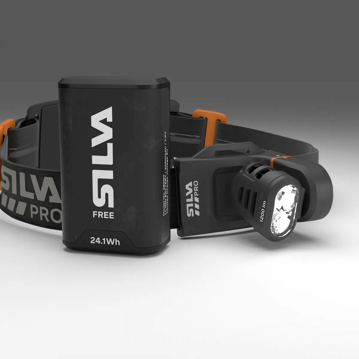 FreeLight 1200 head torch with 24.1Wh rechargeable battery, designed for professionals like tree surgeons.