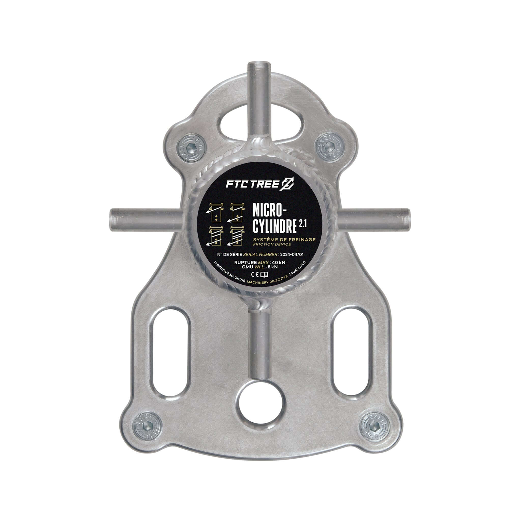 FTC Micro Cylinder 2.1 friction device for tree surgeons, ideal for safe lowering operations in arborist work.