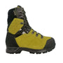 Haix Protector Ultra 2.0 GTX chainsaw boots in yellow and black for tree surgeons, featuring cut protection and waterproof GORE-TEX® lining.