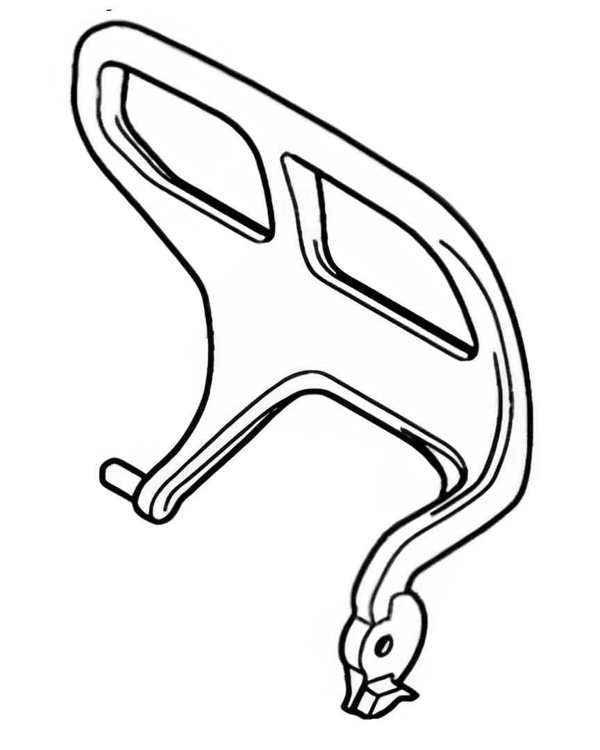 Hand guard for STIHL MS201T MS201TC chainsaws, genuine replacement part 1145 790 9100, part of STIHL service kits.