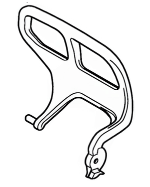 Hand guard for STIHL MS201T MS201TC chainsaws, genuine replacement part 1145 790 9100, part of STIHL service kits.