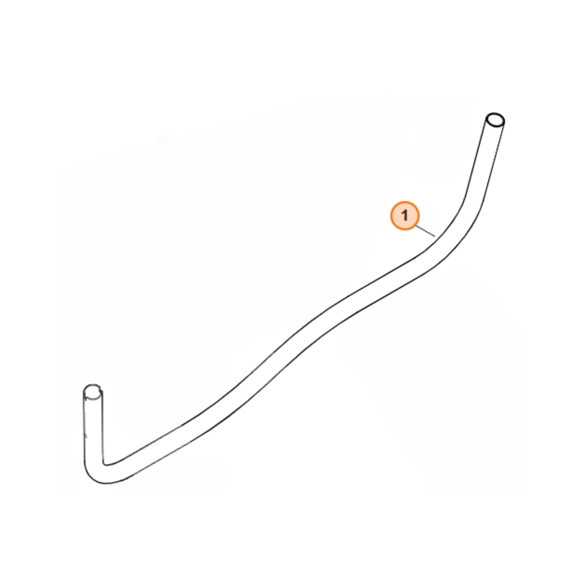 Handlebar for Stihl FS87, FS70 C-E, FS94 C-E Brushcutters, OEM No. 4144 790 1701, genuine STIHL parts.