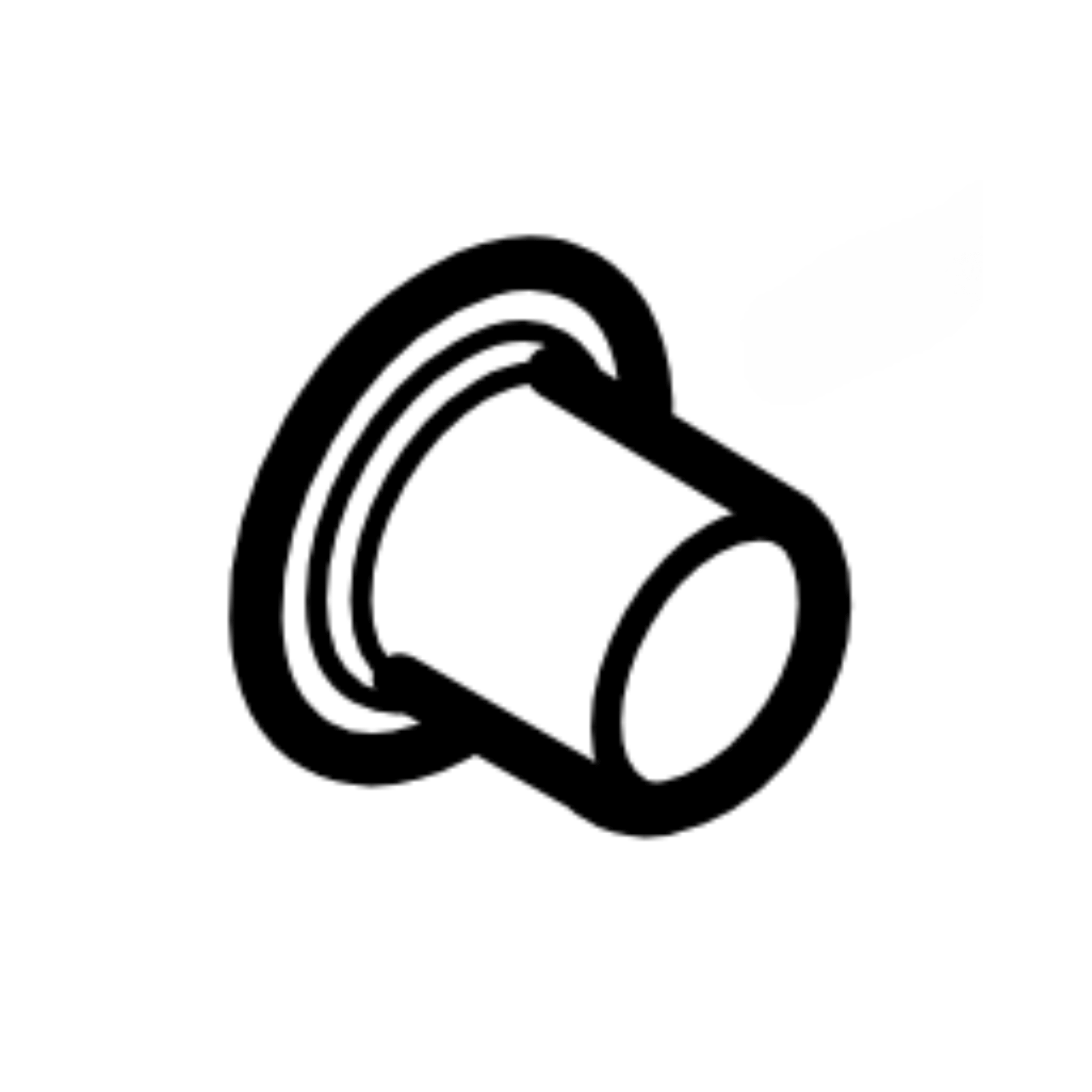 Black silhouette of a hollow rivet, commonly used in STIHL chainsaws and equipment.