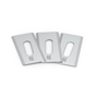 Set of three STIHL iMOW® replacement blades for robotic lawn mowers, ensuring precise and clean cuts.