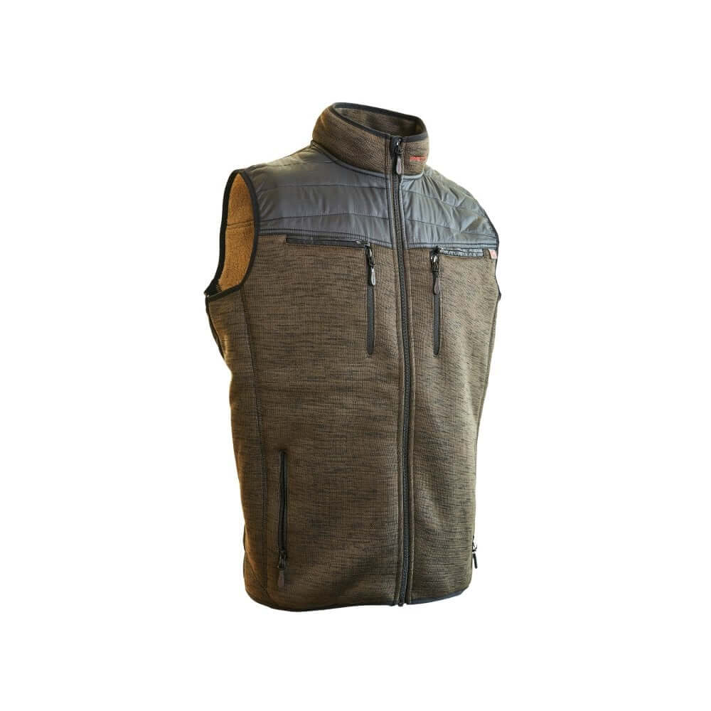 Protos Inuit Winter Vest Olive for outdoor enthusiasts and tree surgeons, designed for warmth and style.