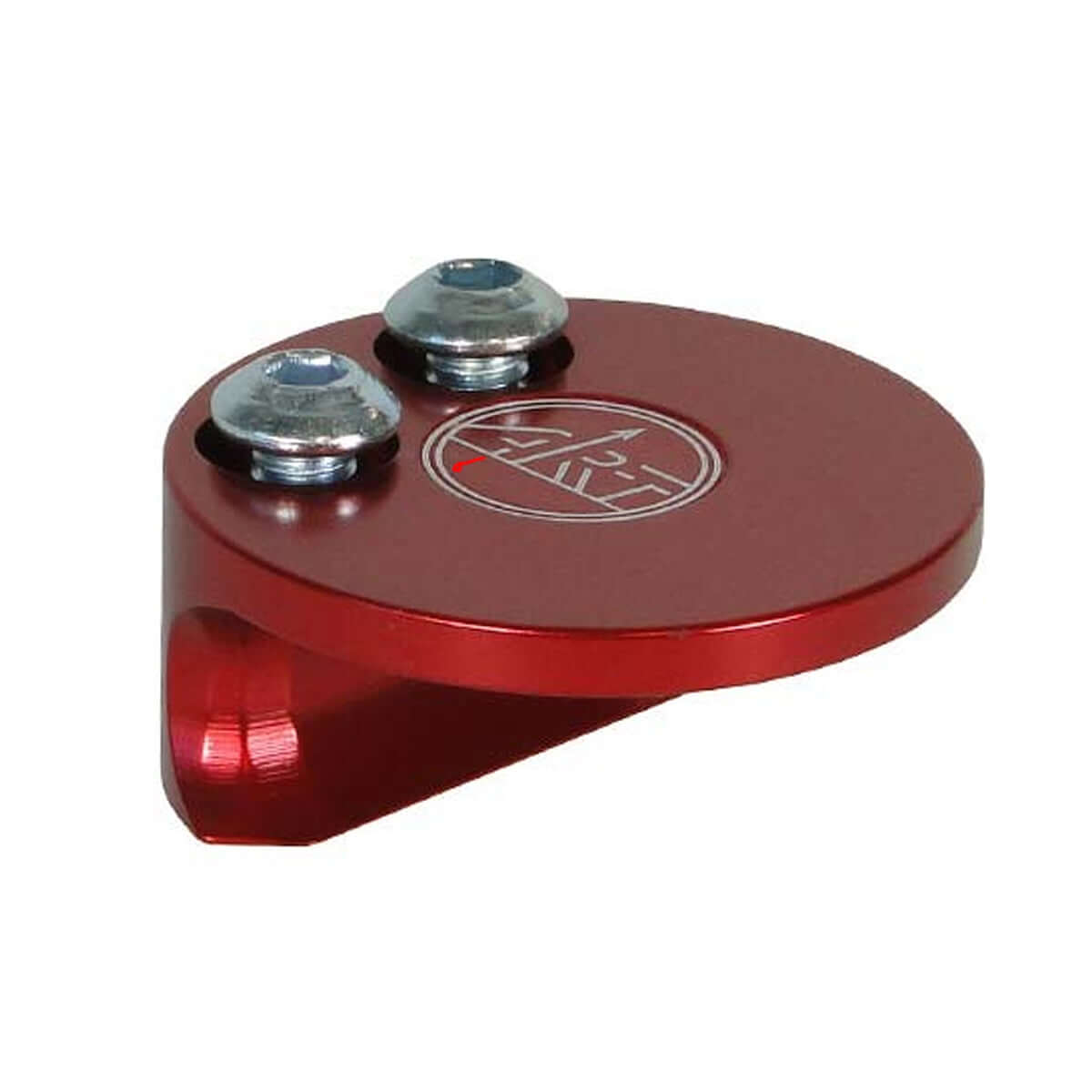 Red spare part for ART Lockjack Sport ideal for tree surgeons, featuring two screws for secure attachment.