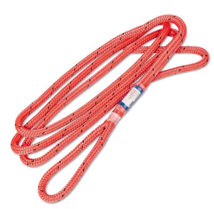 Marlow Dead Eye Raptor Rigging Sling in bright orange, ideal for tree surgeons with high-strength capabilities.