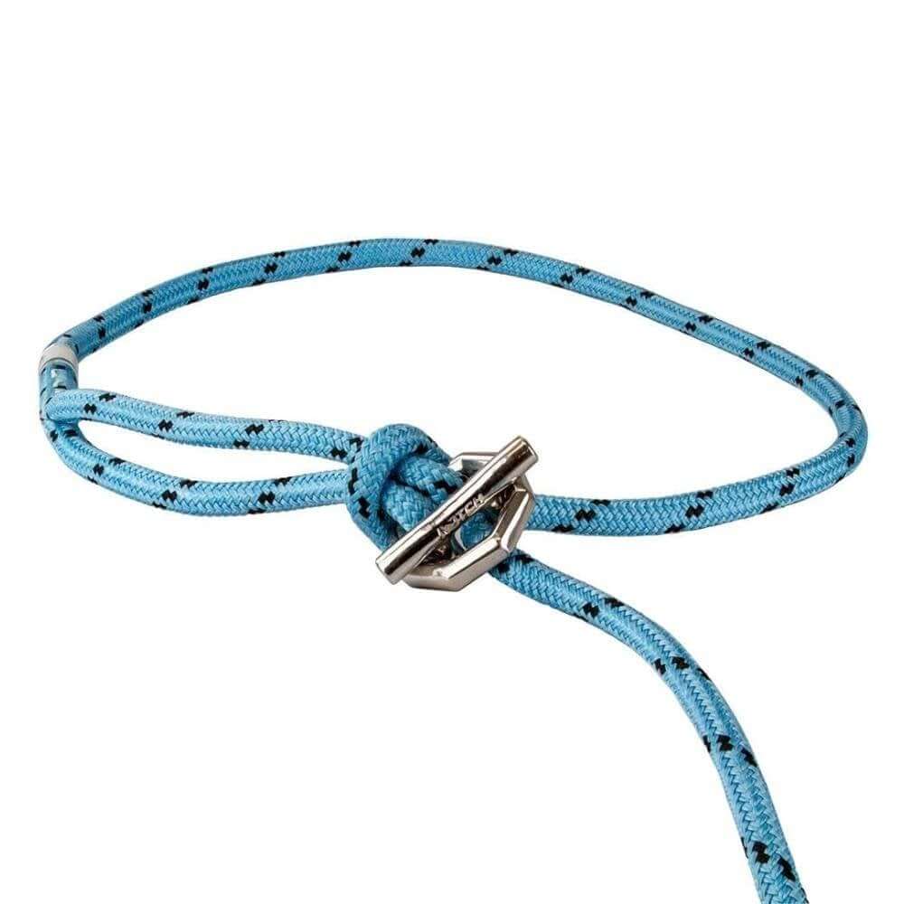 Notch Equipment Rapid Rig in blue, designed for tree surgeons and rigging tasks, featuring a knotless chocking catch.