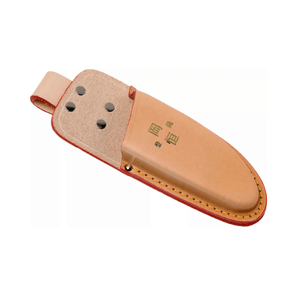 Okatsune belt holster for KST103 and KST104 pruning shears, durable leather with sturdy belt loop.