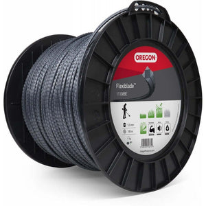 OREGON Flexiblade Serrated Trimmer Line spool, 3mm x 195m, ideal for landscaping and tough trimming tasks.