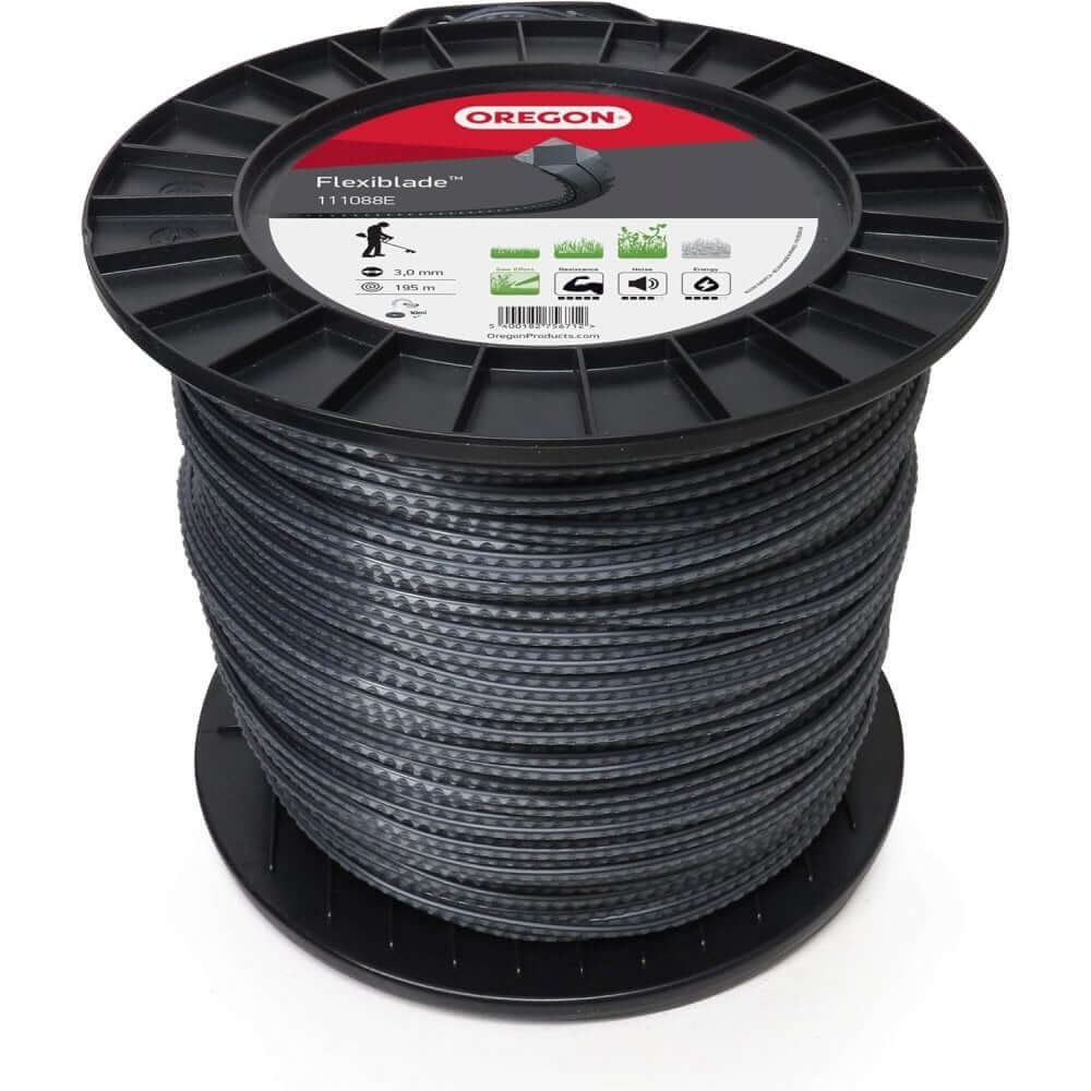 Oregon Flexiblade Serrated Heavy Duty Trimmer Line 4mm x 110m on spool for professional tree surgeons.