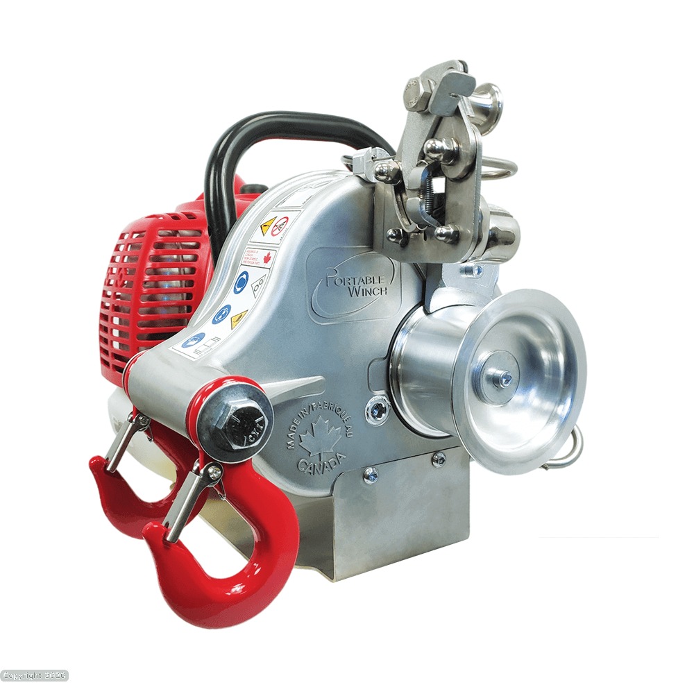 PCW4500 Petrol Pulling Winch 1200kg - 2 Stroke, lightweight design for tree surgeons, ideal for heavy-duty tasks.