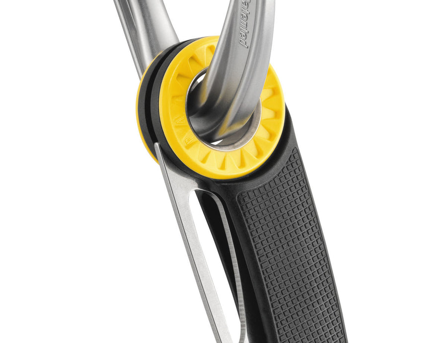 Clips to your harness